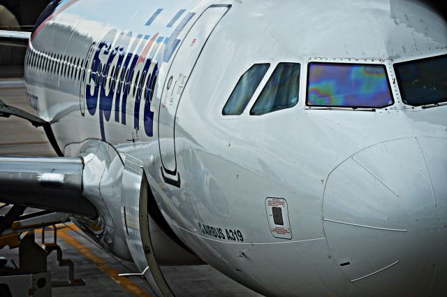 Airbus A319 (N533NK) - My ride home to MSP (6/10/14)