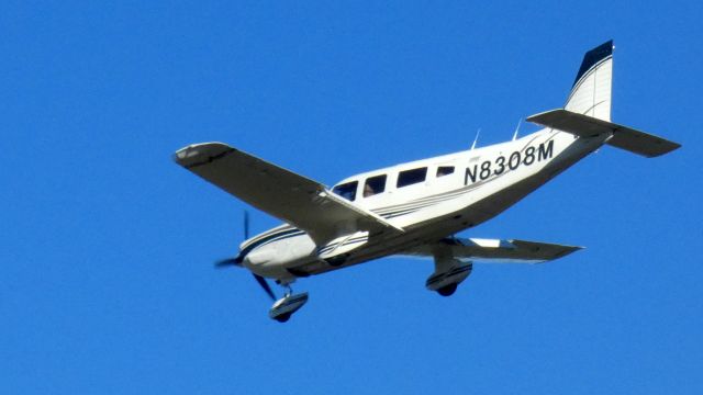 Piper Saratoga (N8308M) - On final is this 1980 Piper Saratoga PA-32-301 from late Summer of 2021.