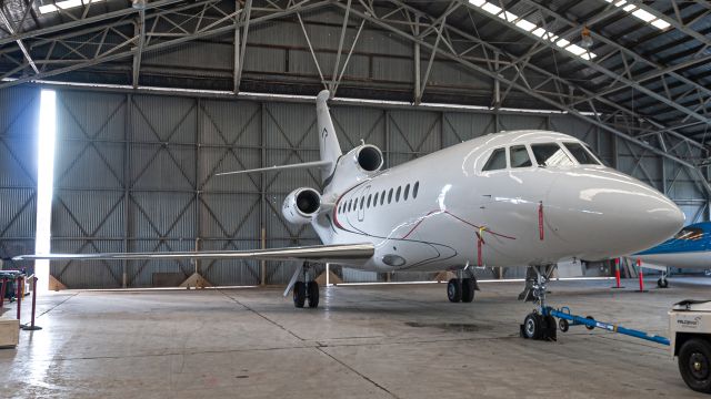 Dassault Falcon 900 (VH-CAD) - VH-CAD resting after a flight from Brisbane the previous day