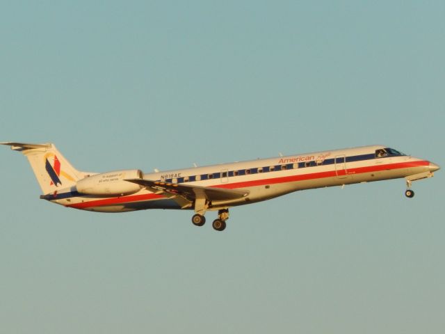 Embraer ERJ-145 (N818AE) - My favorite EGF livery of short final to 18R at KDFW.