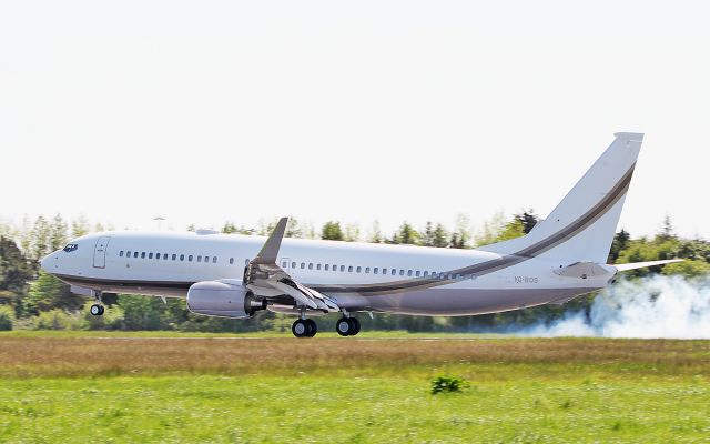 Boeing 737-800 (VQ-BOS) - bayham holdings b737-8gq bbj2 vq-bos landing at shannon from farnborough 16/5/18.