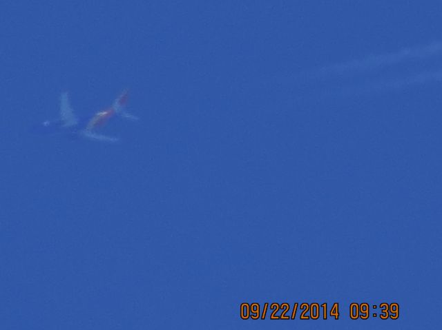 Boeing 737-700 (N708SW) - Southwest flight 574 from ATL to DEN over Southeastern Kansas at 38,000 feet.