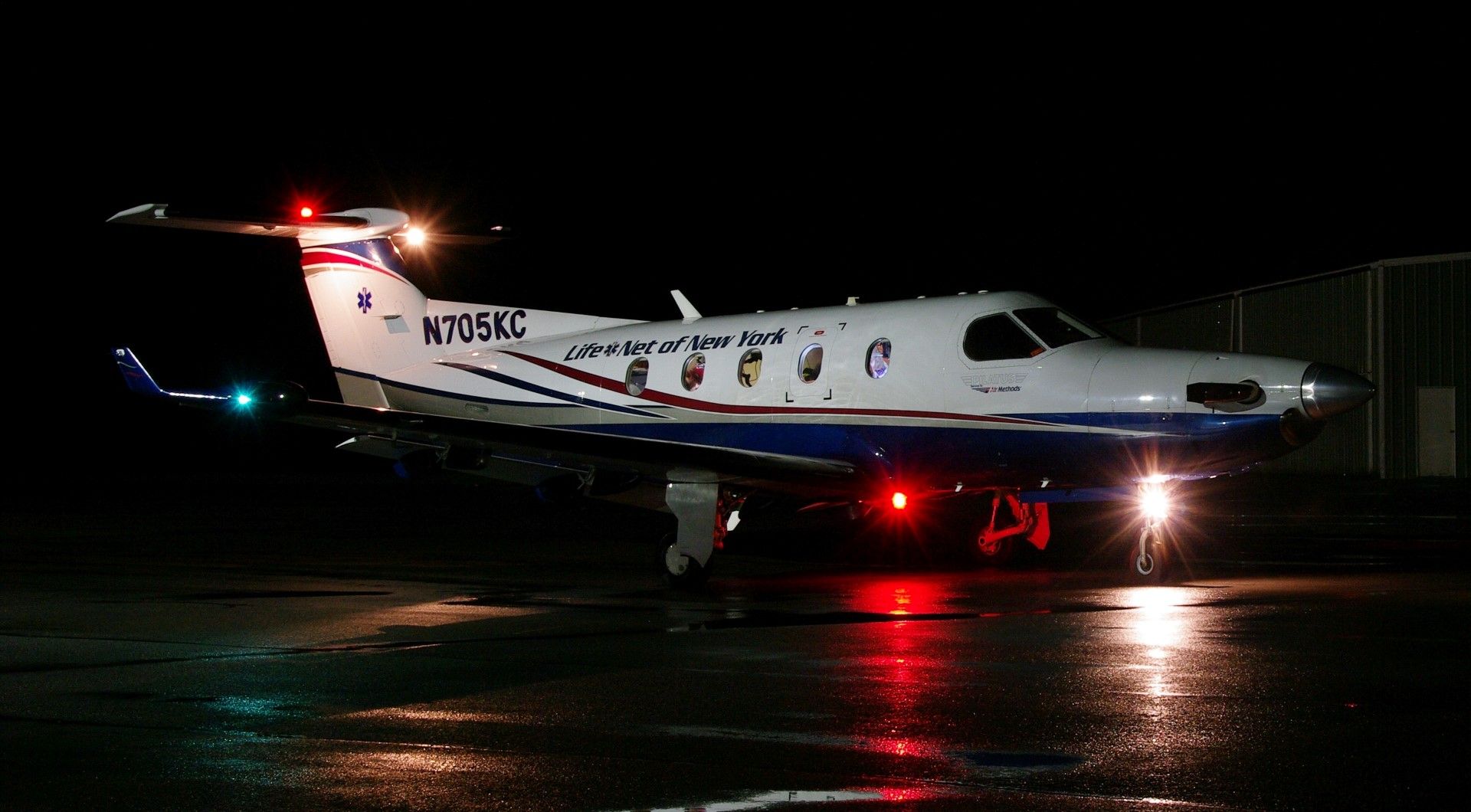 Pilatus PC-12 (N705KC) - Night patient ransport