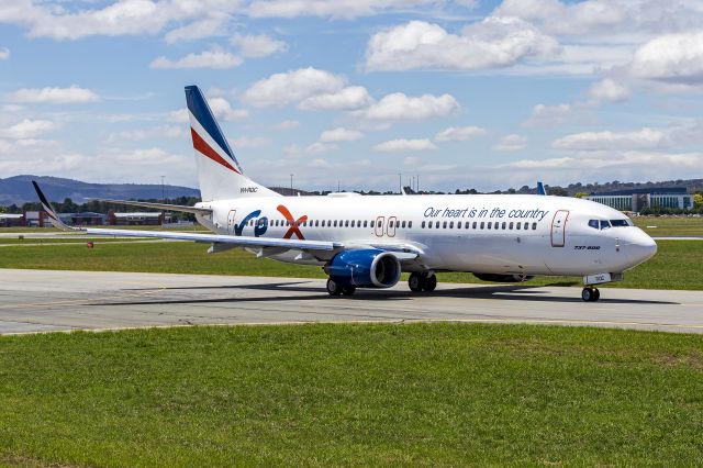 Boeing 737-800 (VH-RQC) - Rex Airlines (VH-RQC) Boeing 737-8FE(WL) taxiing at Canberra Airport