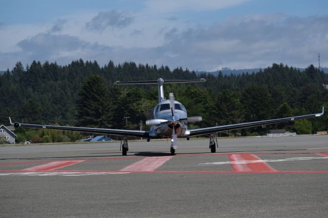 Pilatus PC-12 (N578JZ) - Landing. 