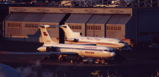 Ilyushin Il-62 (4L86558) - From late fall 2001 this Republic of Georgia Ilyushin-62 brought Pres. Eduard Shevardnadze to speak at Harvard. 