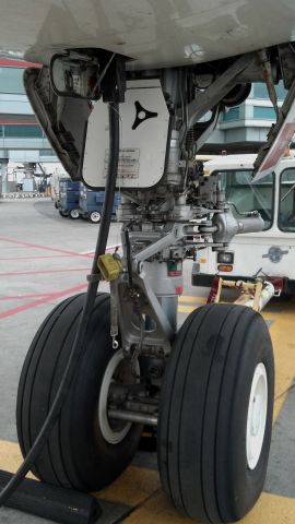 Airbus A330-300 (C-GTSI) - Close up of nose gear