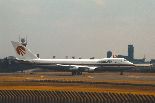BOEING 747-100 (JA8128) - Departure at Narita Intl Airport Rwy16 on 1988/03/07