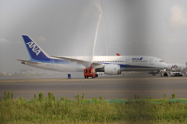 Boeing 787-8 (N787EX) - Visit at Haneda Intl Airport on 2011/7/3