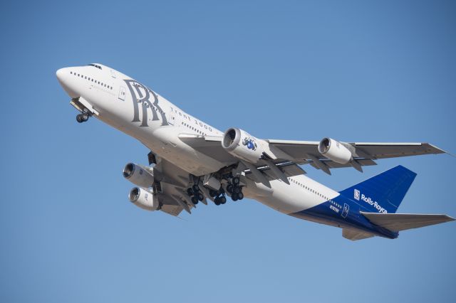 Boeing 747-400 (N787RR) - 04/28/2016 Take-Off from KTUS