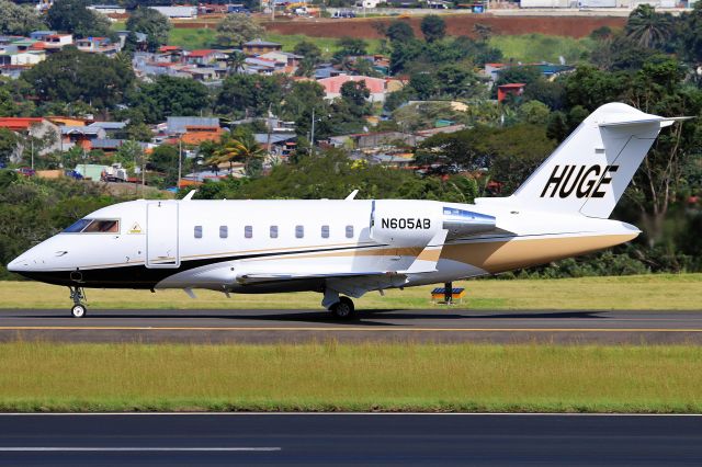 Canadair Challenger (N605AB) - Departing from MROC to KTPA. HUGE Fuccillo dealearships ;)