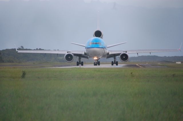 Boeing MD-11 — - On the Taxiway rolling to Runway 11 Audrey Hepburn for return-flight to EHAM