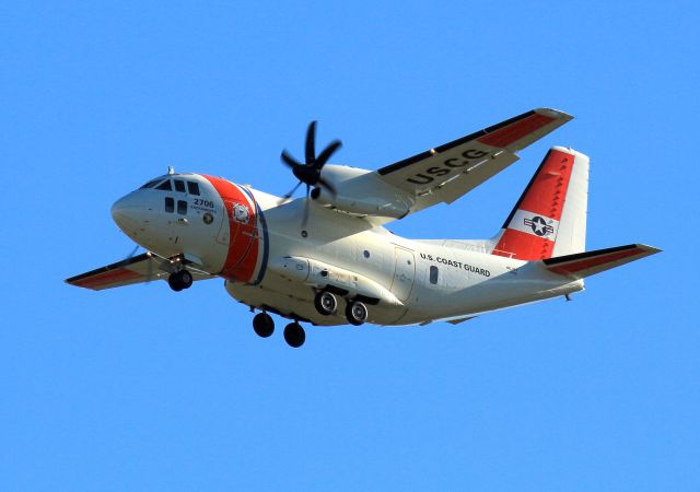 ALENIA Spartan (C-27J) (HC27J2706) - KRDD - Alenia HC-27J Spartan HC-27J #2706 from USCG Station Sacramento doing a runway heading flyby at Redding 12/16/2016 - complete with an "airshow" pull up, tucked the gear, and departed SE. click full.