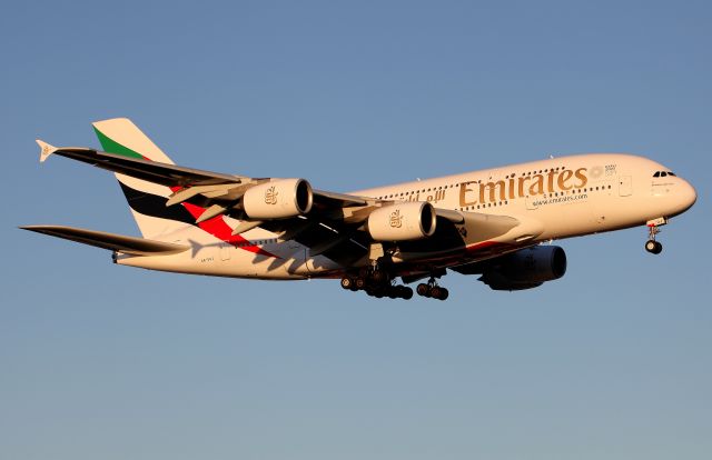 Airbus A380-800 (A6-EUJ) - On Approach to Rwy 16R