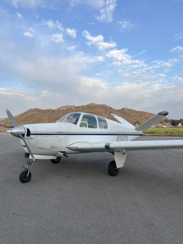 N2117D — - N2117D parked with Mt. Rubidoux in the background.