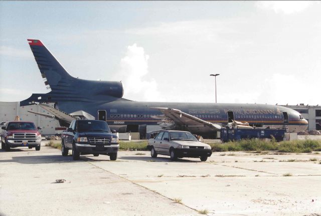 Lockheed L-1011 TriStar (N596AH) - Aircraft was being scrapped during the airliner convention in MIA years ago.