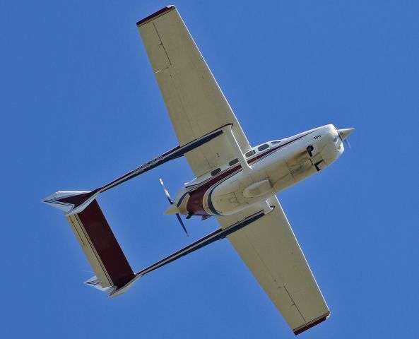 Cessna T337G Pressurized Skymaster (N424) - Taking off from the Van Nuys Airport.