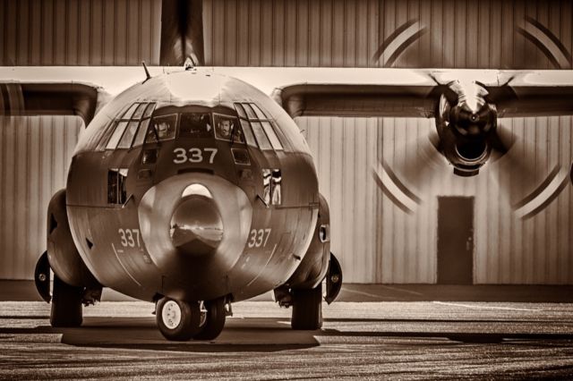 Lockheed C-130 Hercules — - A Canadian C-130 stops in for fuel.