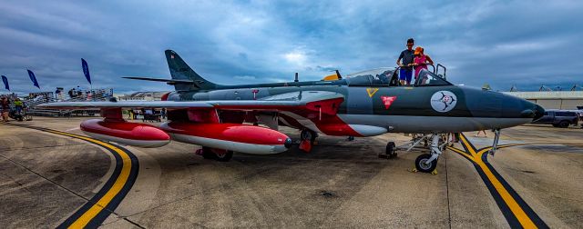 Hawker Hunter (N349AX) - N349AX Airborne Tactical Advantage Company (ATAC) MK-58 Hawker Hunter Patrouille Suisse s/n 41H697431 - The Patrouille Suisse is the official aerobatic team of the Swiss Army. As ambassadors of Switzerland and the Swiss Air Forcebr /br /Naval Air Station (NAS) Oceana KNTUbr /Virginia Beach, Virginiabr /Photo: Monica Elise Del Corobr /September 22, 2024br /(TDelCoro) 2024 NAS Oceana Air Show