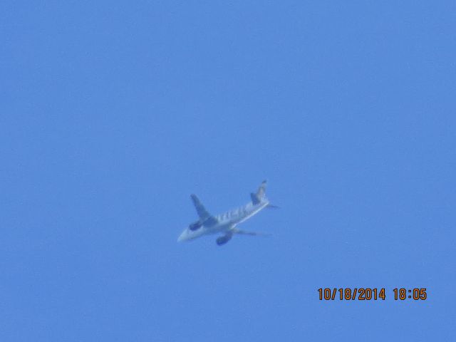 Airbus A319 (N920FR) - Frontier flight 226 from Denver to Branson over Baxter Springs Kansas (78KS) at 27,000 feet.