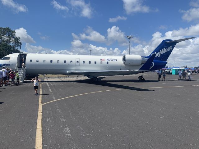 Canadair Regional Jet CRJ-200 (N917EV) - Crj-200 at Vero Beach air show 