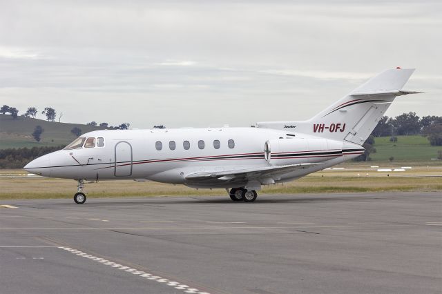 Hawker 800 (VH-OFJ) - Australian Corporate Jet Centre (VH-OFJ) Hawker 800XP at Wagga Wagga Airport.