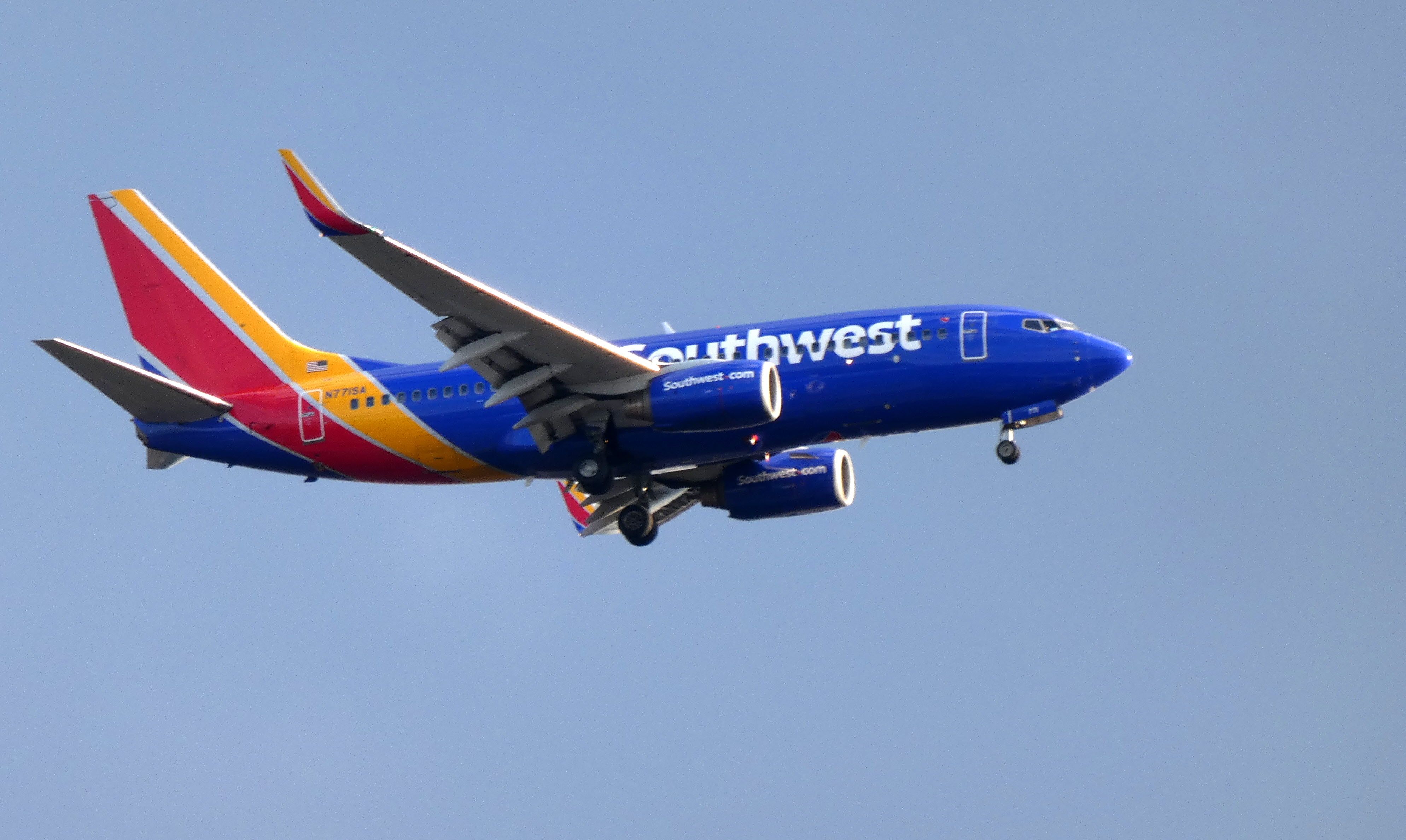 Boeing 737-700 (N771SA) - On final is this Southwest Airlines Boeing 737-700 in the Autumn of 2018.