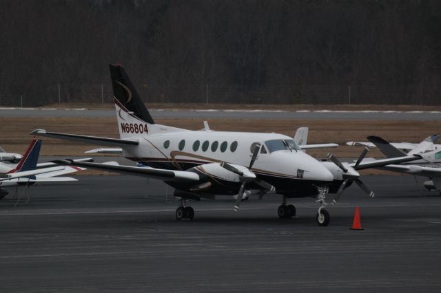 Beechcraft King Air 100 (N66804) - Sitting on the ramp parked at FTY on 01/17/2011.