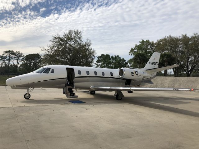 Cessna Citation Excel/XLS (N365EG) - Jet preparing to depart Wings Aviation. 