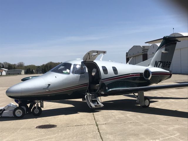 Eclipse 500 (N718RB) - Owned by Richmond brothers private Eclipse 50 jet being put in hangar at KJXN 