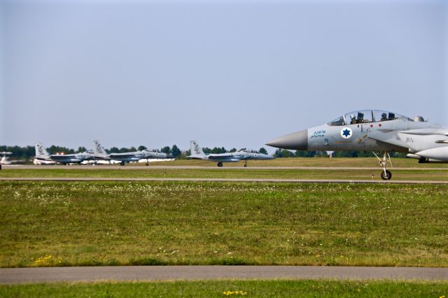 McDonnell Douglas F-15 Eagle (IAF) - Israeli Air Force F-15s launch for home  following Red Flag.