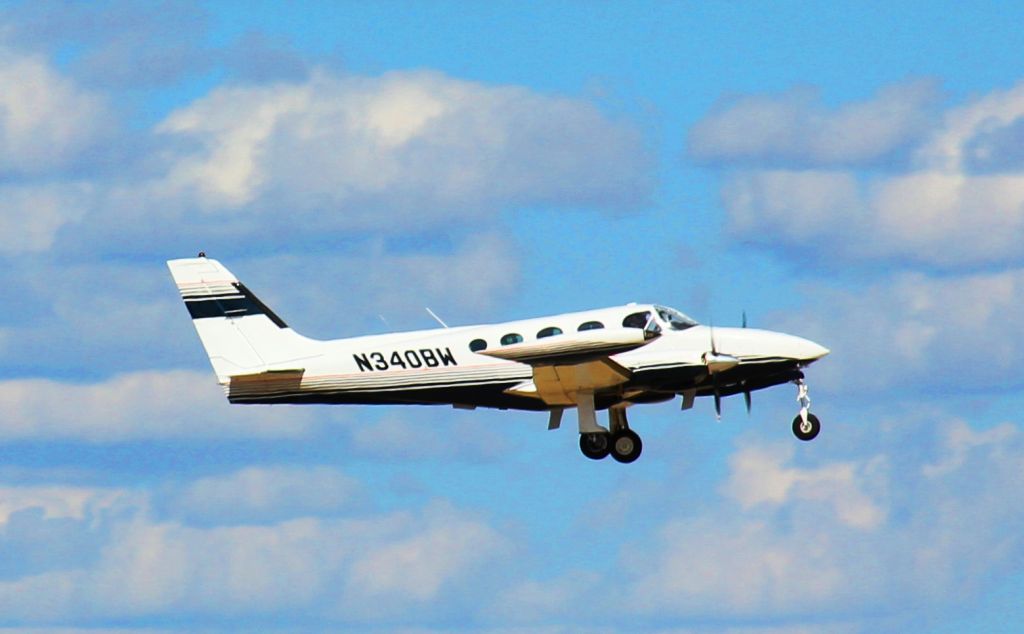 Cessna 340 (N340BW) - Departing San Angelo, Texas