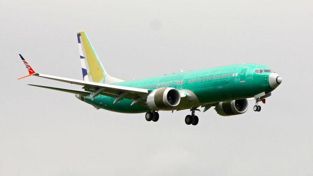 Boeing 737 MAX 8 (OK-SWN) - BOE393 on final to Rwy 16R during a B2 flight from KBFI on 5.20.19. (ln 7553 / cn 43566).