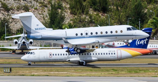 IAI Gulfstream G280 (N696HC) - N696HC landing at TNCM St Maarten 16/02/2019