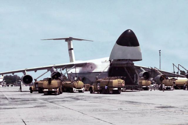 Lockheed C-5 Galaxy (69-0022) - Lockheed C-5A Galaxy 69-0022 RAAF Butterworth (WMKB)photographed August 1975.