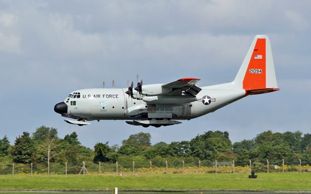 Lockheed C-130 Hercules (92-1094) - "rch155" usaf new york air guard lc-130h ski bird 92-1094 about to land at shannon from ramstein 4/8/17.