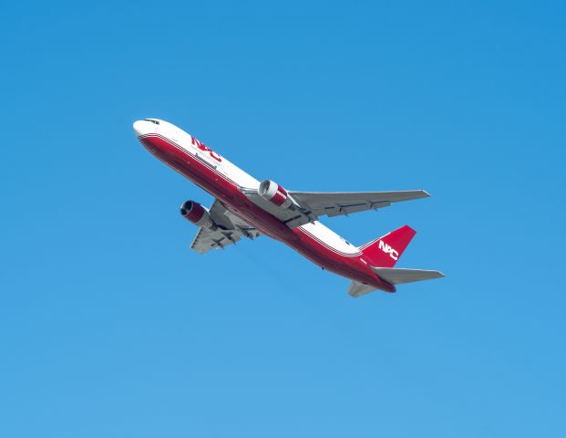 BOEING 767-300 (N565NC) - LAX departure from 25R or 25L, heading the Honolulu.