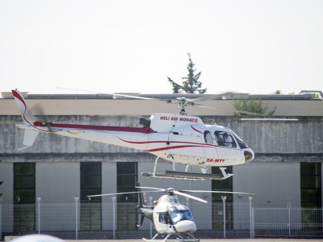 Eurocopter AS-350 AStar (3A-MTT) - At Cannes, France.