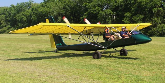 LOCKWOOD Air Cam (N377JA) - A Lockwood AirCam taxiing at Moontown Airport, Brownsboro, AL, during the EAA190 Breakfast Fly-In - May 18, 2019.