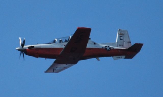 Raytheon Texan 2 (16-6113) - Flying over the Perdido Key beach