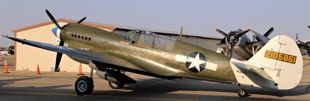 CURTISS Warhawk (N49FG) - Warbird Roundup 2018 at Warhawk Air Museum, Nampa, ID, 25 Aug 18