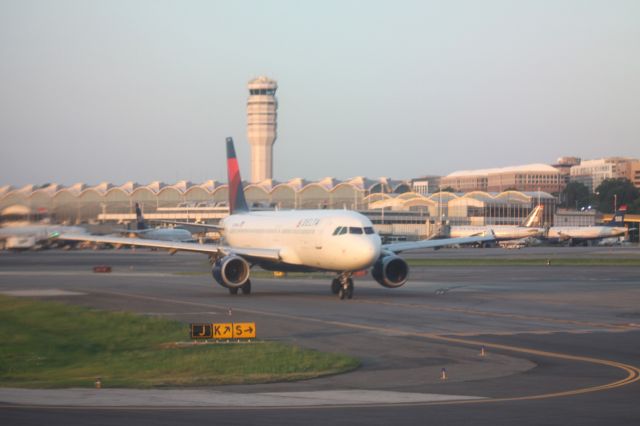 Airbus A319 — - Delta awaiting Take Off from Rwy 19, May 29, 2012, Early AM