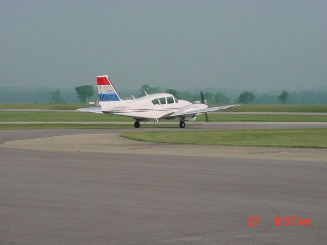 Piper Aztec (N54828) - Taxiing to ramp on 5/27/10