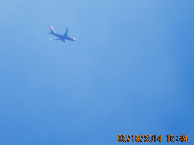 Boeing 737-700 (N766SW) - Southwest Airlines flight 110 from MDW to Tulsa over Northeastern Oklahoma at 23k feet.