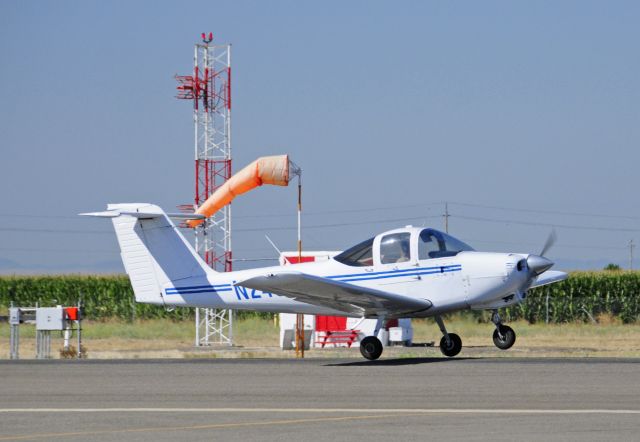 Piper Tomahawk (N2400P) - Piper Tomahawk taking off runway three-zero, Merced Regional Airport (KMCE)