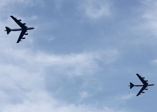 Boeing B-52 Stratofortress (60-0041) - At Barksdale Air Force Base. 61-0008 in the front and 60-0041 in the rear.