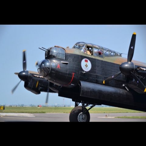 Avro 683 Lancaster (C-GVRA) - A "Lancaster Bomber" at "Windsor International Airport" for a event to raise money for "364 Lancaster Squadron Royal Canadian Air Cadets".  