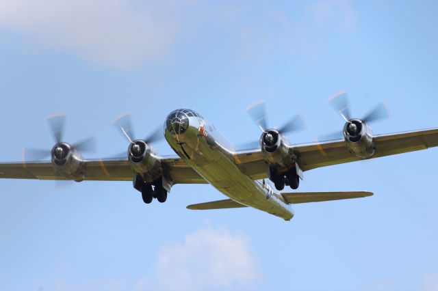 Boeing B-29 Superfortress (N69972) - Doc on the Runway 21 Take-Off Appleton International Airport during the 2024 EAA  AirVenture. 