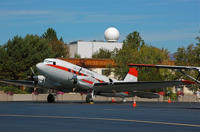 Douglas DC-3 (N115Z) - The Doug at the Aerial Fire Depot in Missoula.