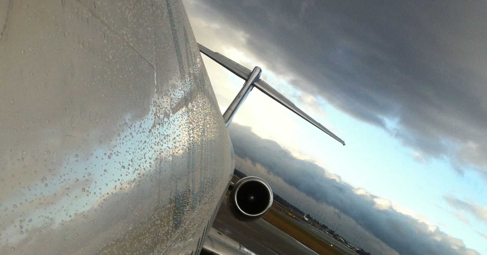 McDonnell Douglas MD-81 (SE-DIR) - After the very last flight with MD-80. Chartered flight by Businessclass.se from CPH to OSL.br /Low flying, sightseeing, fab crew and PAX!br /A welcoming in Oslo by airport firedepartment. Thats why "Nora Viking" is wet...br /br /SK-DIR / Nora Viking will be put in flight museum in Oslo.br /Hope to see her again soon.
